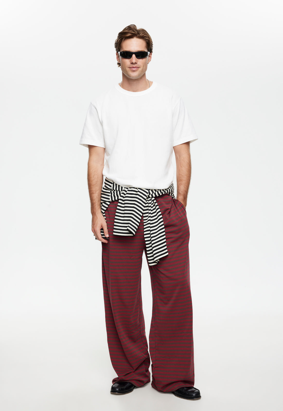 BLOOM PANT - CHOCOLATE WINE STRIPE - Image 6