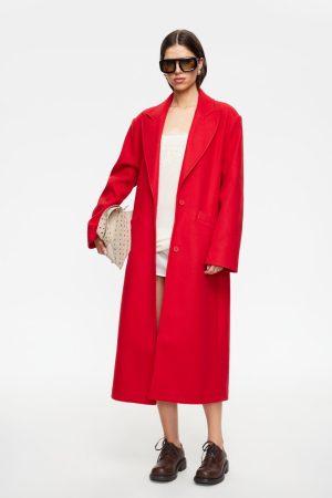 OLSEN COAT - CRIMSON