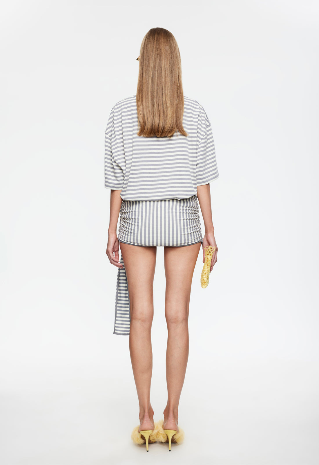 BLOOM SKORT - ASH STRIPE - Image 4