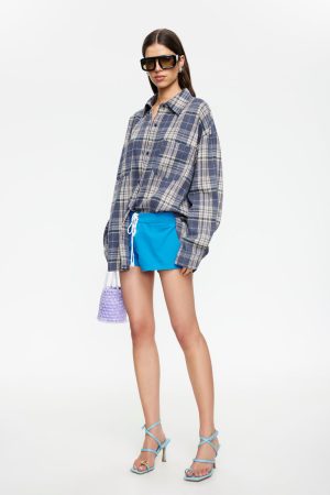 CLARITY SHIRT - ASH PLAID